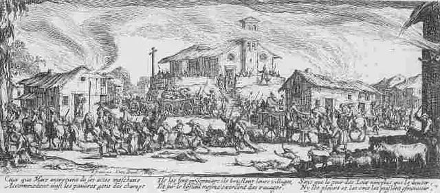 Le Pillage 1618 à 1648 (Gravure de Jacques Callot)