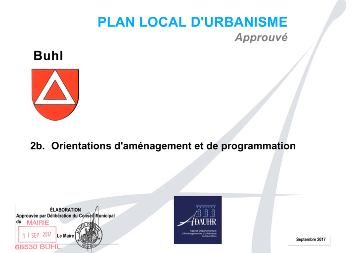 Orientations d'aménagement et de programmation (OAP)
