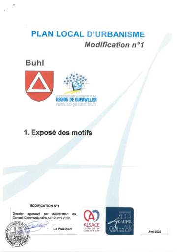 Exposé des motifs