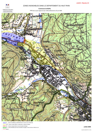 Carte  PPRI Buhl