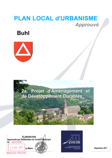Projet d'Aménagment et de Développement Durable (PADD)