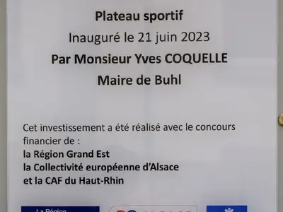Inauguration du plateau sportif