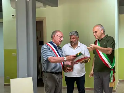 Le maire a accompagné le Conseiller Municipal Angelo Rauseo A Vallesaccarda en Italie du 20 au 23 Juin