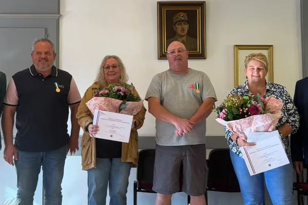 Remise des médailles de travail au personnel communal