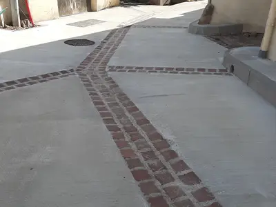 FIN DU CHANTIER DE LA RUE ST PIRMIN SEPTEMBRE