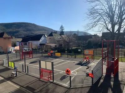 TRACAGE DU TERRAIN MULTISPORTS 21 FEVRIER