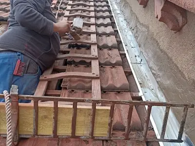 Travaux toiture de l'église octobre